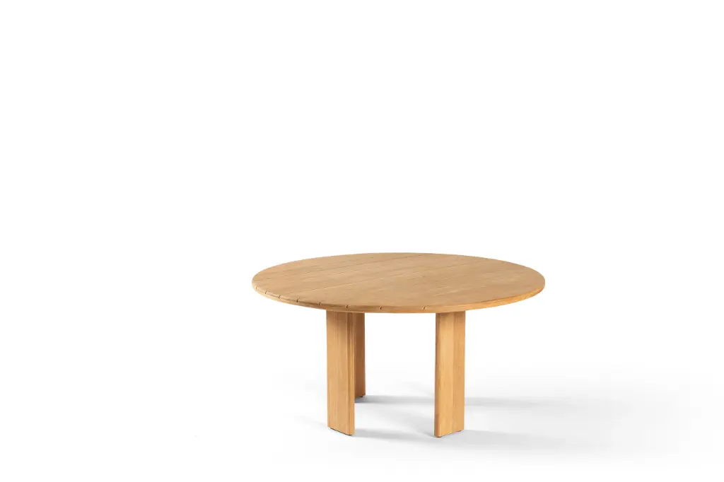 [97478] Serena round dining table 180cm teak
