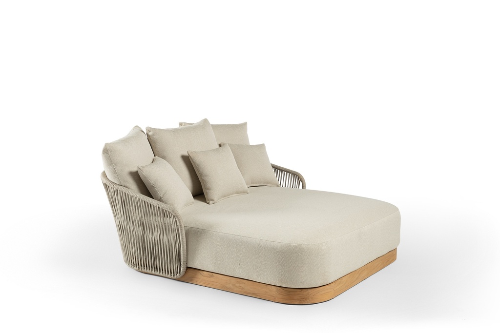 Nino daybed teak + cush and cover