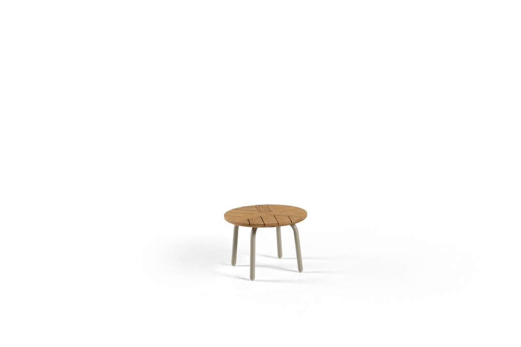 [97488] Melbourne coffee table 50cm alu linnen teak