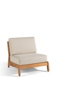 Grace 1-seat teak + cush and cover