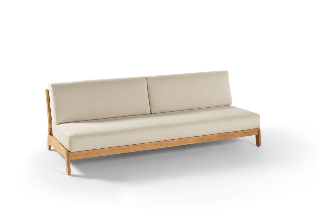 [97495] Grace 3-seat teak + cush and cover