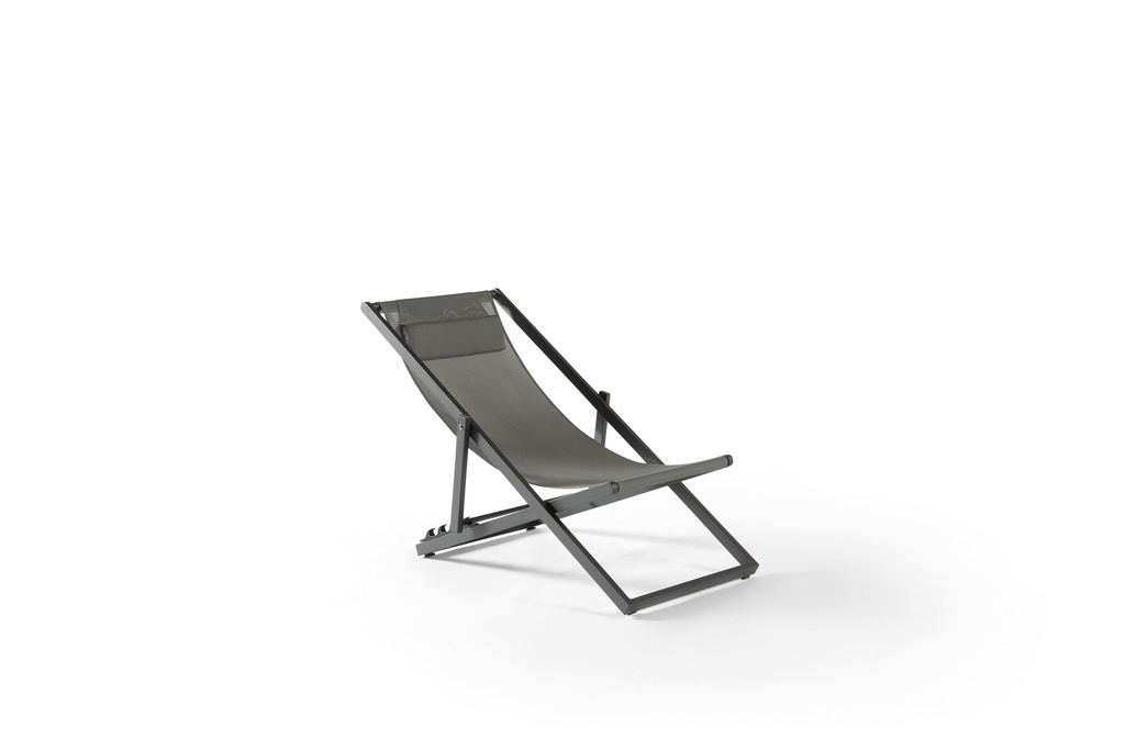 Rhodos beacher alu charcoal textylene silv grey