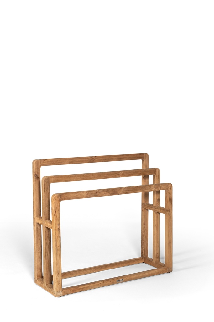 Towel rack recycled teak