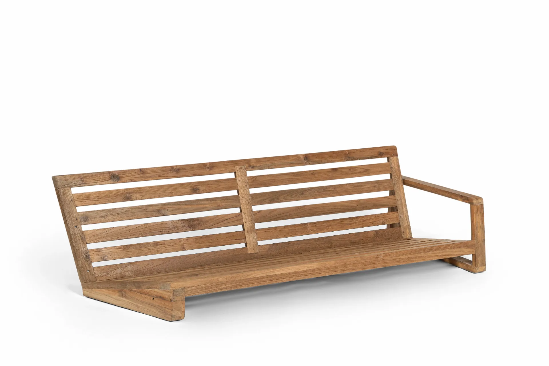 [99786] London left corner recycled teak