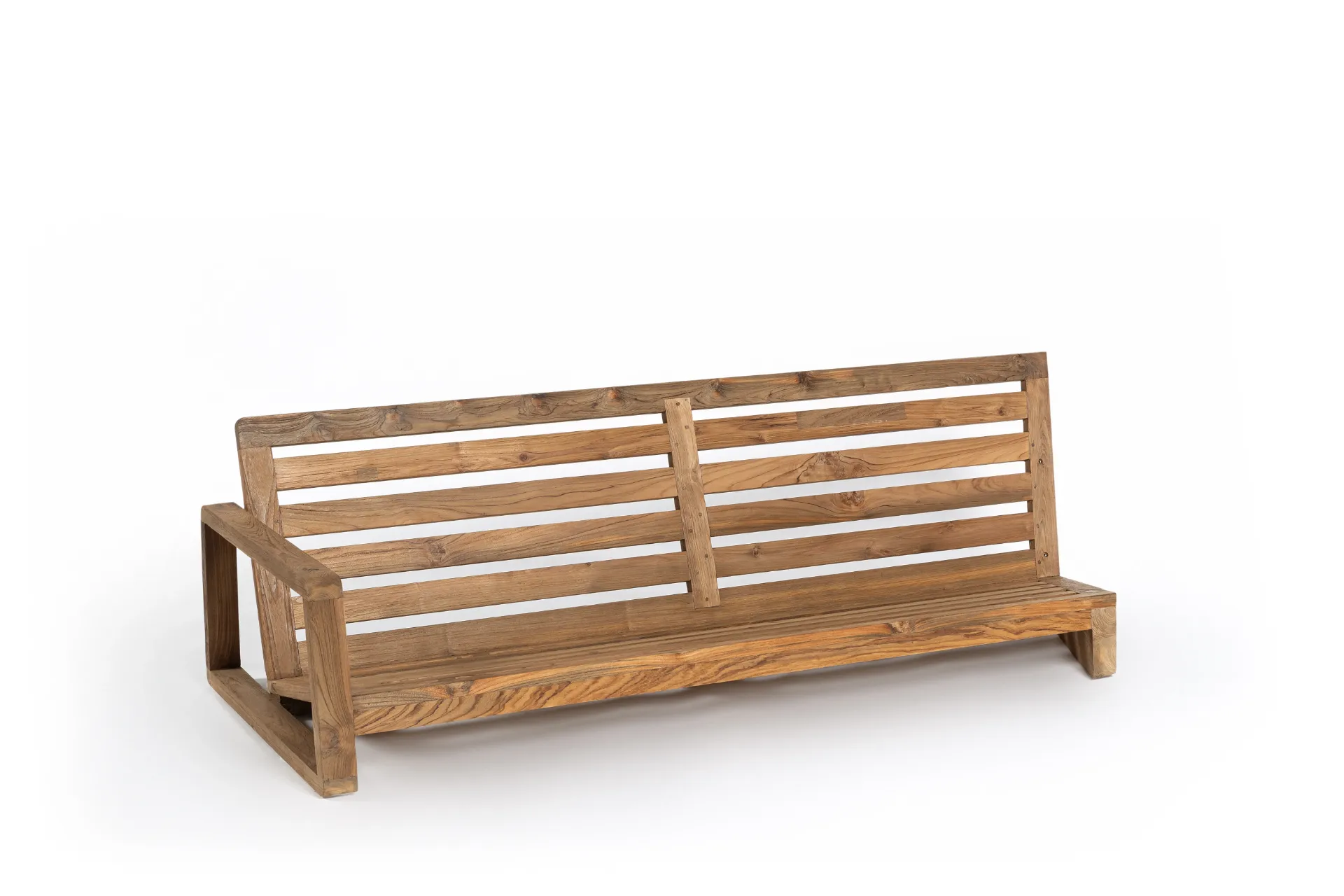 London right corner recycled teak