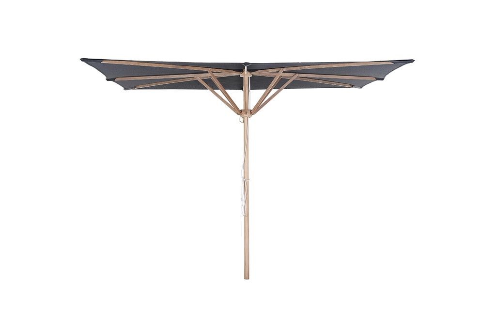 [38004] Boston teak parasol 3x3 black