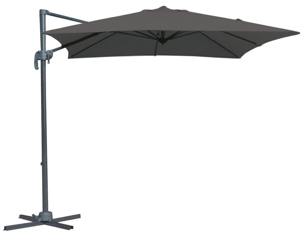 [42046] Vicenza free pole 250 x 250 alu charcoal grey dark