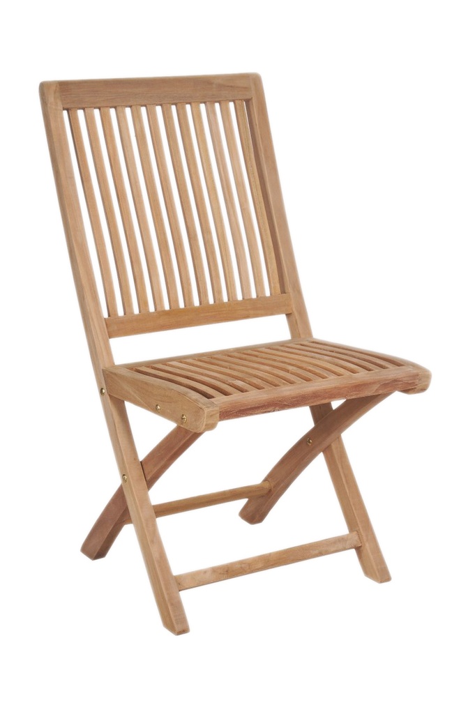 [99081] York folding chairw/brass fitting