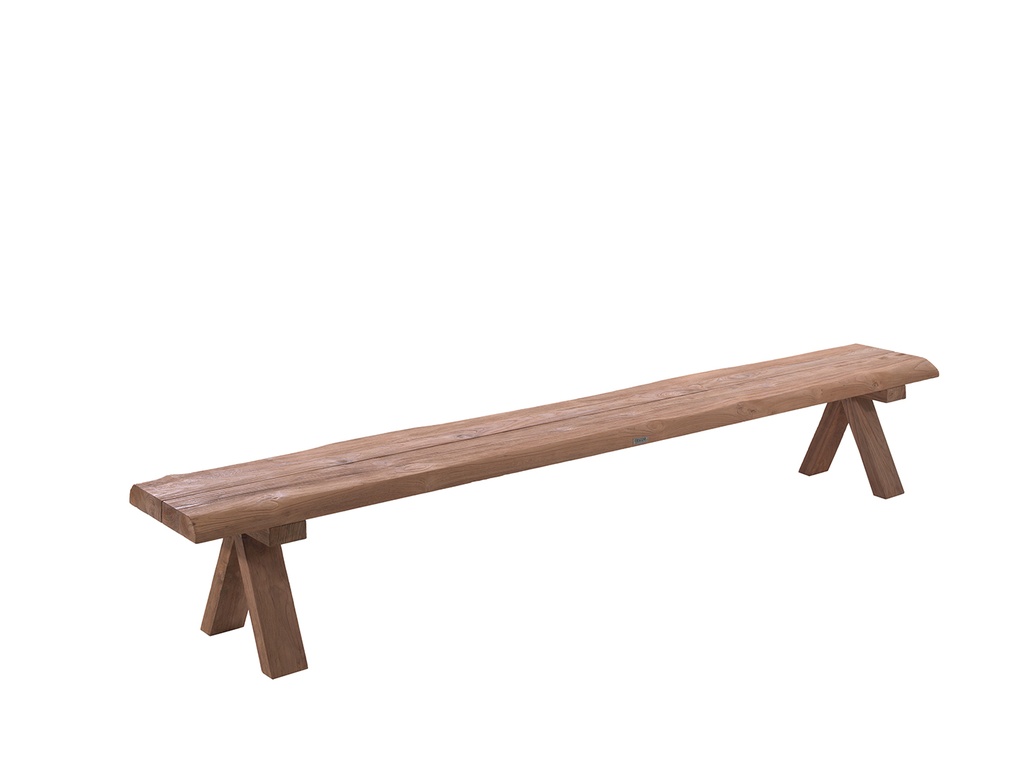 Longford recycled teak bench 300