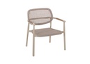 Midleton 1-seat alu sand rope beige teak arm