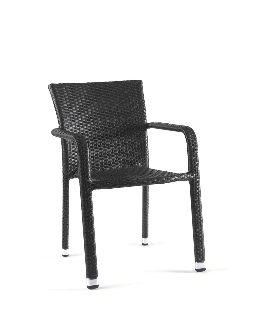 [97218] Bastia stacking chair wicker anthracite