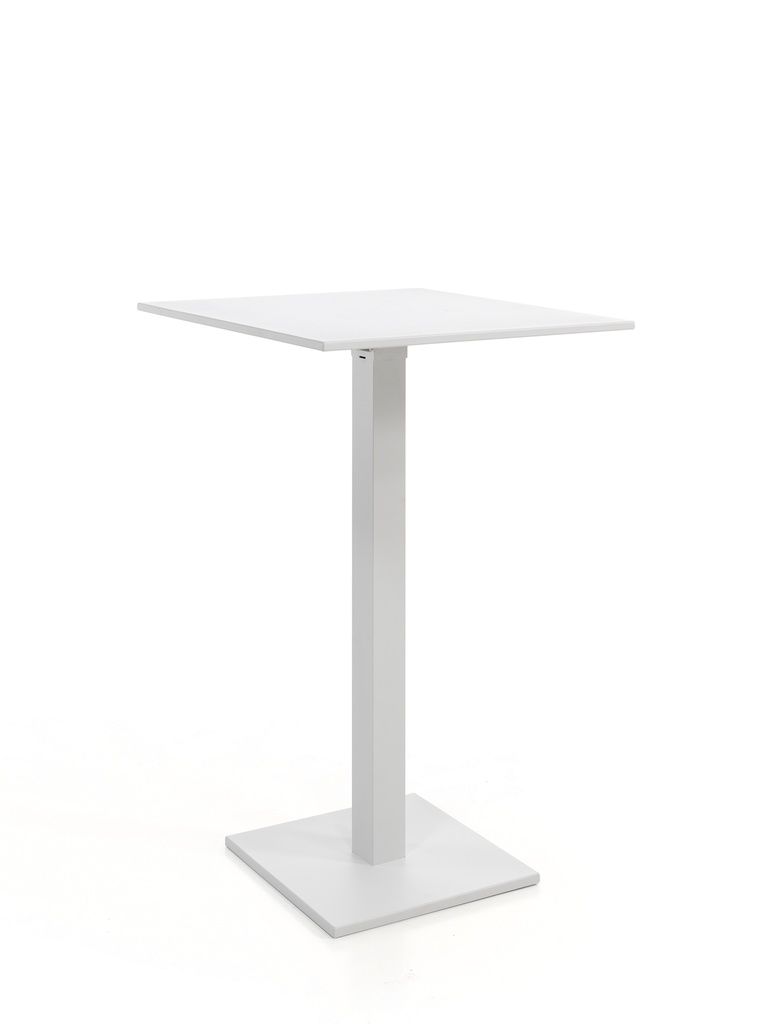 [94050] Prada bar table 70 x 70 alu white