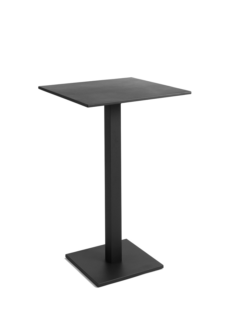 Prada bar table 70 x 70 alu charcoal