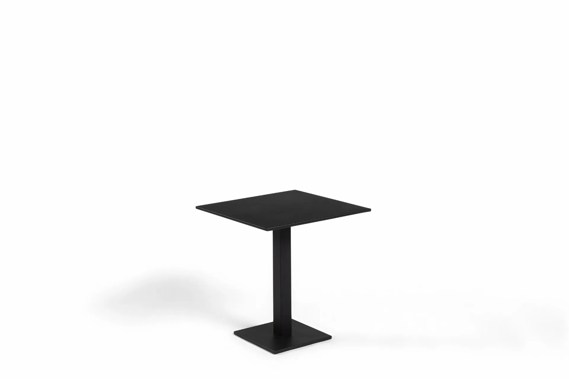 Prada dining table 70 x 70 alu black