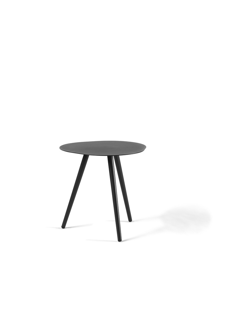 Sorrento side table small full alu charcoal