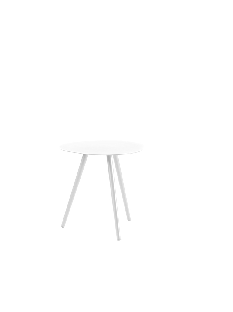[96114] Sorrento side table small full alu white