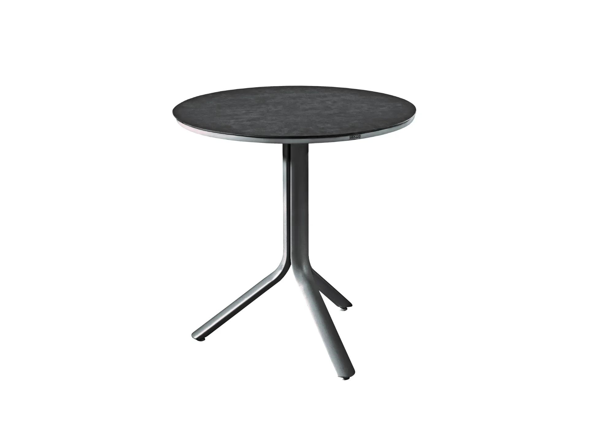 [96190] Salvador folding table 80cm alu charc. ceram antra
