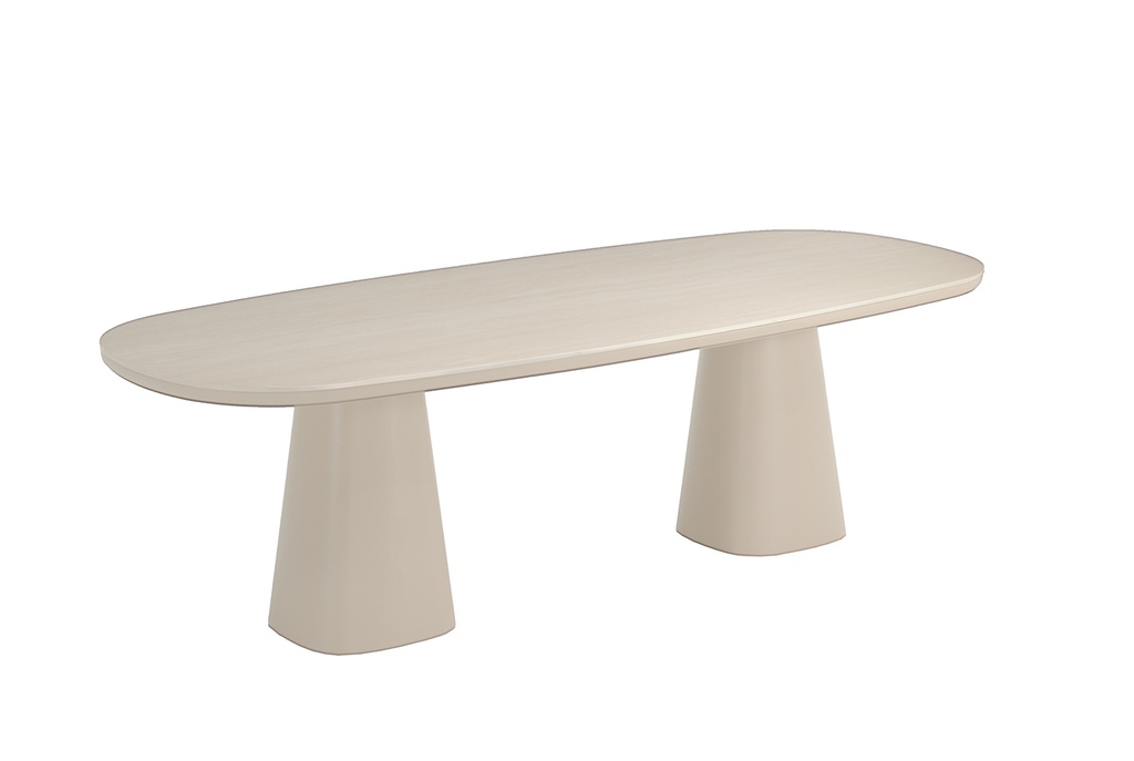Romero dining table 260x110 alu sand ceramiq top