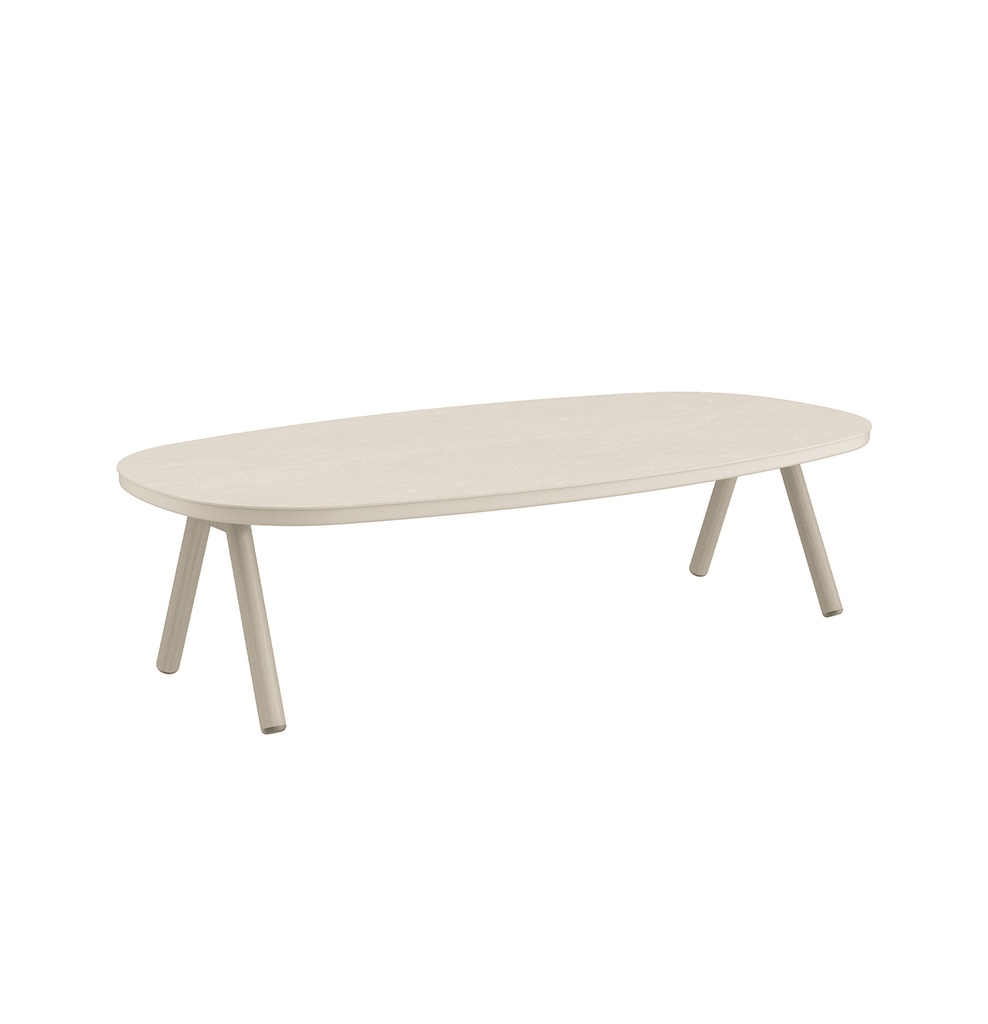 Midleton coffee table 130 x 70  alu sand ceramic t