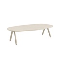 Midleton coffee table 130 x 70  alu sand ceramic t
