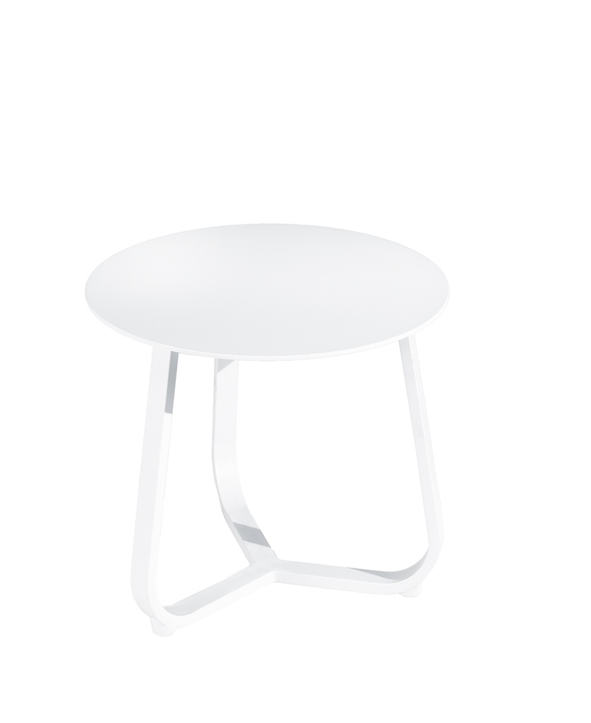 Tenerife side table alu white small
