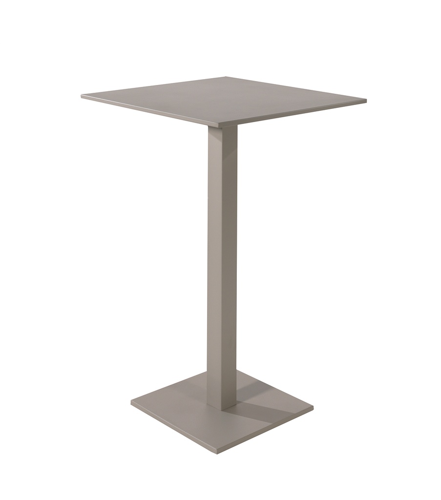Prada bar table 70 x 70 alu linnen