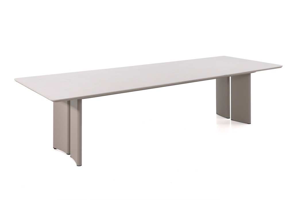 [98214] San Remo dining table 320x110 alu linnen ceramic t