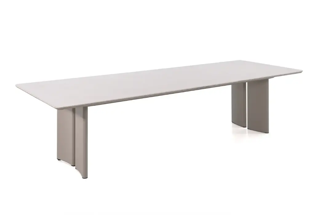 [98215] San Remo dining table 240x110 alu linnen ceramic t