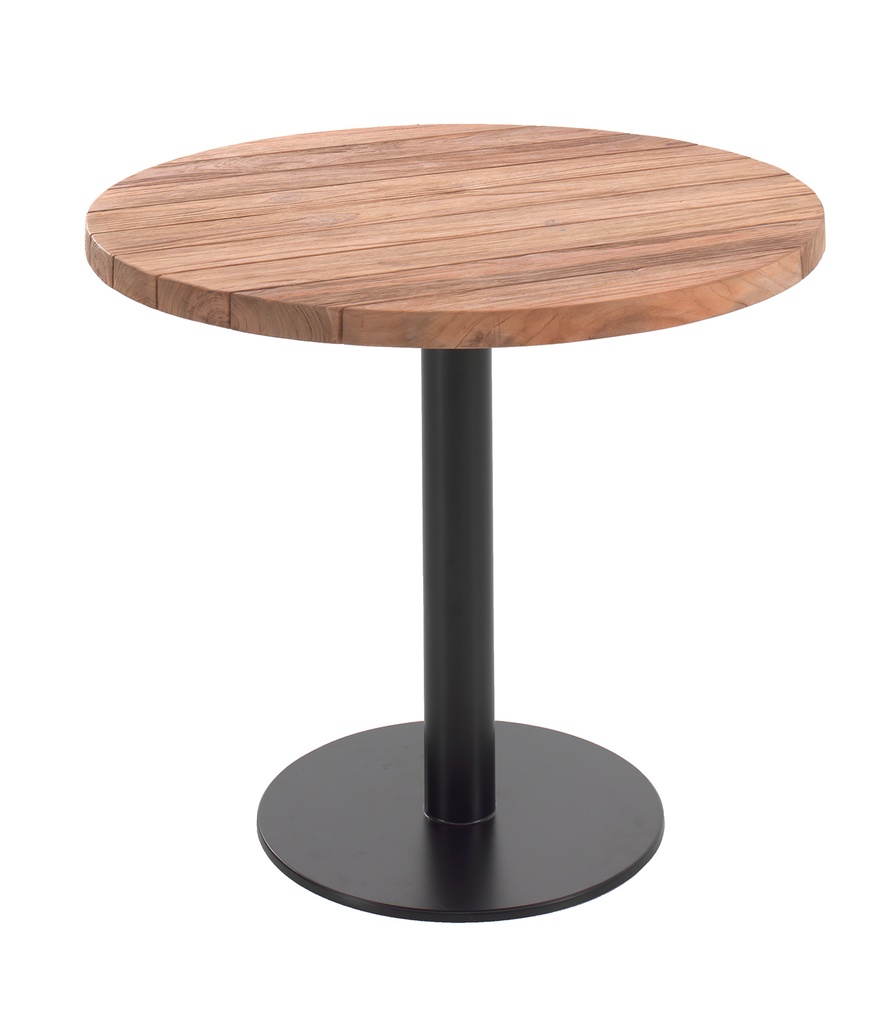 Rosie bistro round table recyc teak top 100 cm