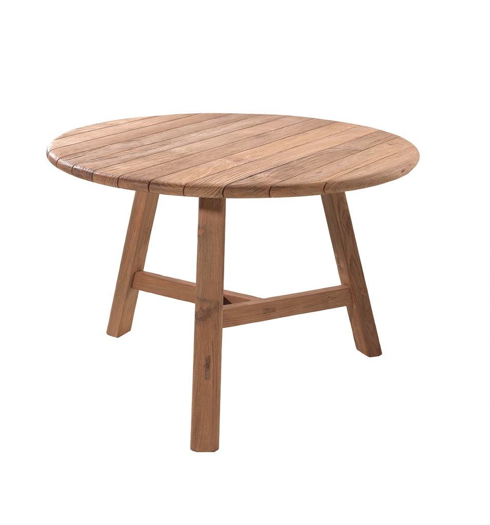 Sintra dining table 120 cm round recycled teak