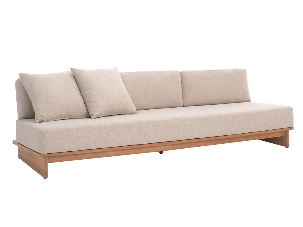 Djerba 3-seat lounge teak + cushions