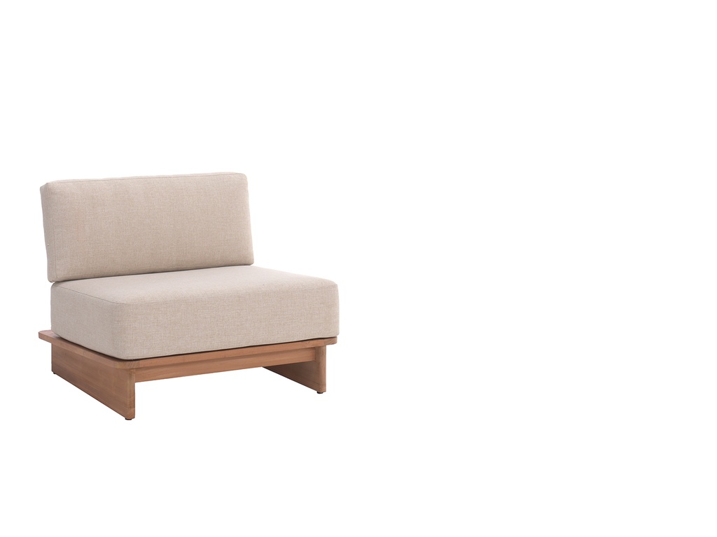 [97447] Djerba 1-seat lounge teak + cushions