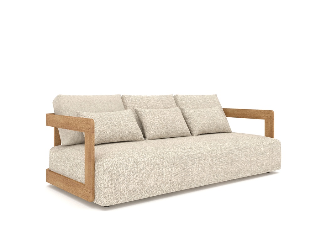 [98101] Rafa 3-seat teak mario siesta ecru/ taupe