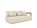 Rafa 3-seat left arm teak mario siesta ecru/taupe