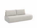 Mila 2-seat mario siesta teak backrest
