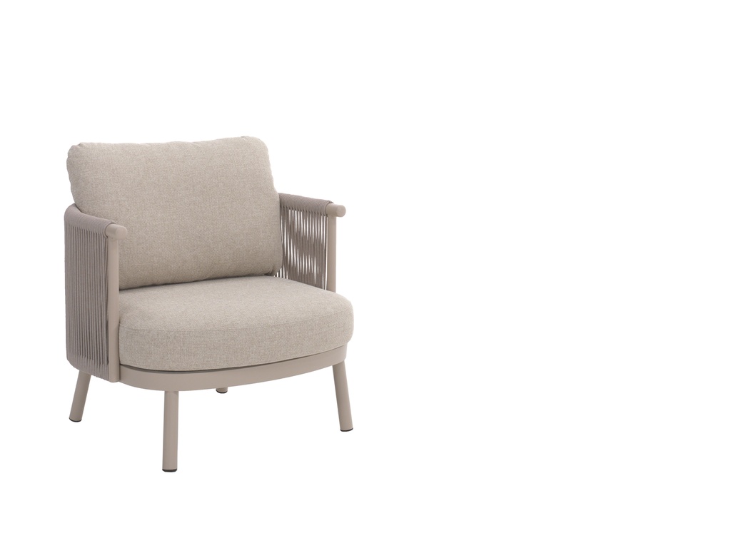 [97162] Mendoza 1-seat alu sand rope beige + cush