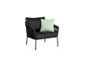 Gabon 1-seat alu charcoal rope dark grey + c