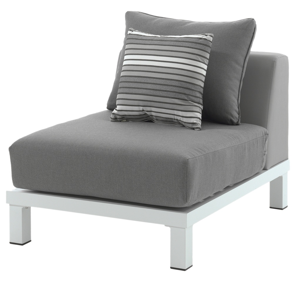 Hawai middle element alu white +teak + textylene g