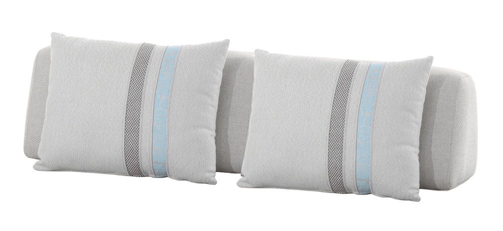 [97947] Fiori 2-seat backrest senda dragon light grey + 2pillow