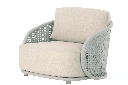 Amora 1-seat alu linnen rope grey light +cush sunp